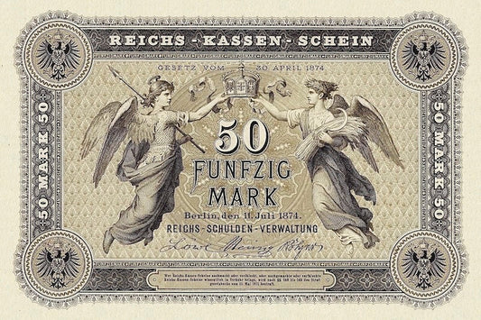 Germany, Reichskassenschein, 5, 20 & 50 Mark, 1874, P.1 - P.3 REPLICA My Store