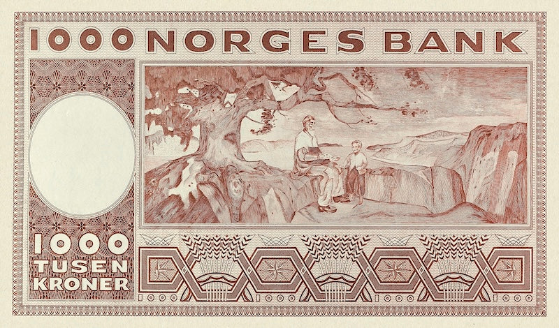 Norway, Norges Bank, 5 - 1000 Kroner, 1948 - 1976, P.30 - P.35, Complete Set REPLICA My Store