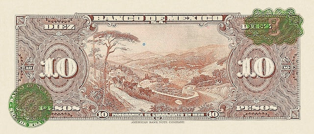 Mexico, Banco de Mexico,  1 - 1000 Pesos, 1936, P.28 - P.37, Complete Set REPLICA My Store