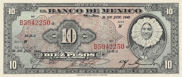 Mexico, Banco de Mexico,  1 - 1000 Pesos, 1936, P.28 - P.37, Complete Set REPLICA My Store