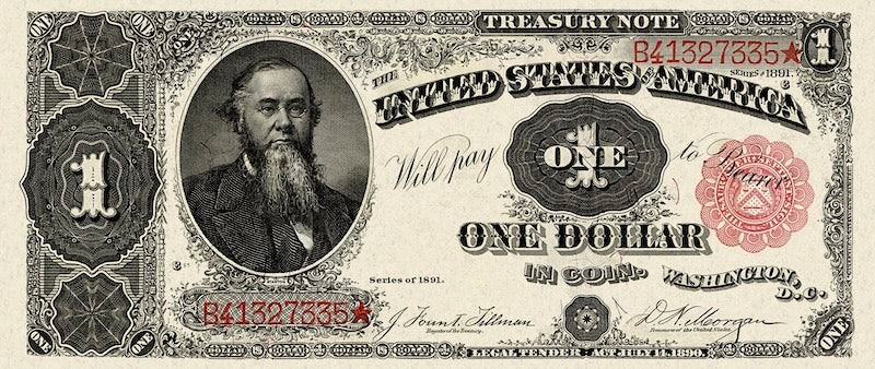 United States, Treasury Notes, 1 - 1000 Dollars, 1891, P.351 - P.358, Complete Set REPLICA My Store