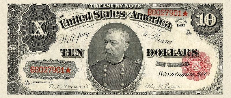 United States, Treasury Notes, 1 - 1000 Dollars, 1891, P.351 - P.358, Complete Set REPLICA My Store