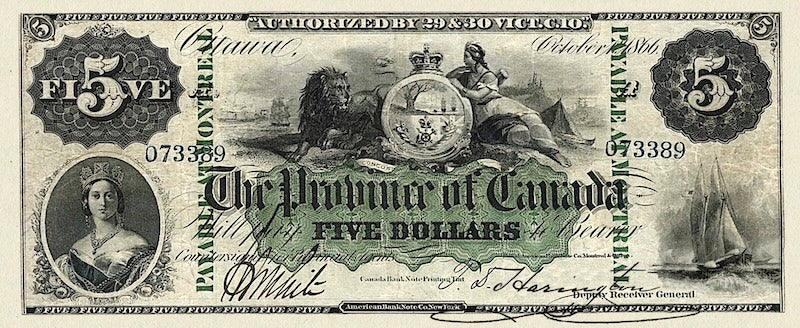 Province of Canada, 1 - 500 Dollars, 1866, P.1 - P.7A, Complete Set REPLICA My Store