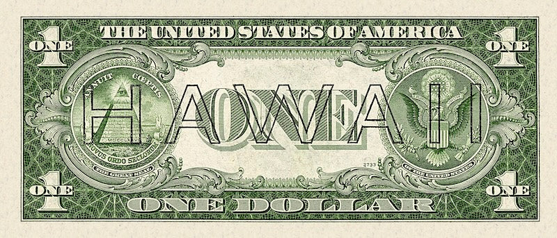 Hawaii Overprint Note (United States of America) Emergency Issue, 1 - 20 Dollars, 1942 - 1944, P.36 - P.41, Complete Set REPLICA My Store