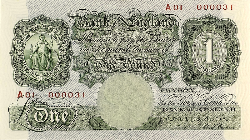United Kingdom, King George V,  10 Shillings & 1 Pound, 1928, P.362 - P.363 REPLICA My Store