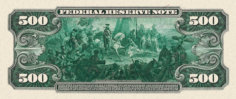 United States, 500 - 10000 Dollars, Federal Reserve 1918, P.364 - P.367, Complete Set REPLICA My Store