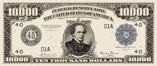 United States, 500 - 10000 Dollars, Federal Reserve 1918, P.364 - P.367, Complete Set REPLICA My Store