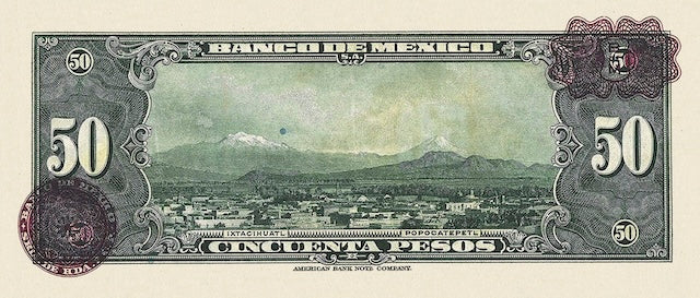 Mexico, Banco de Mexico,  1 - 1000 Pesos, 1936, P.28 - P.37, Complete Set REPLICA My Store