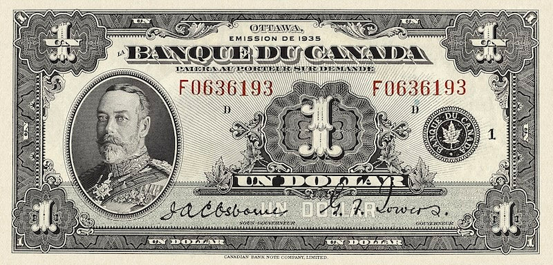 Canada, 1 - 1000 Dollars, 1935 FRENCH Series, P.39 - P.57, Complete Set REPLICA My Store