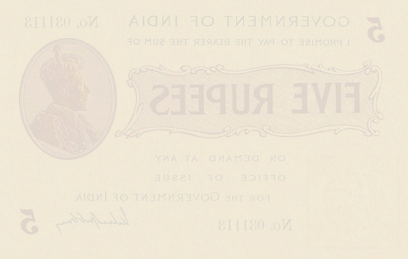 British India 1917 10 Rupees King George V collectible replica