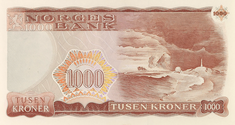 Norway 1962 1000 Kroner replica banknote P.40