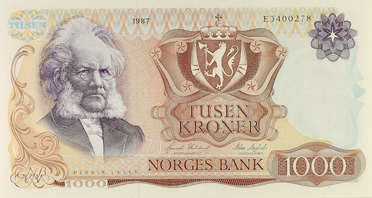 Norway 1962 1000 Kroner replica banknote P.40