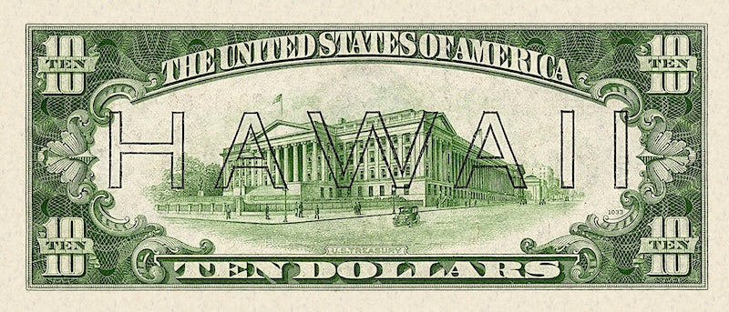 “Hawaii Overprint replica $20 note P.41 banknote”