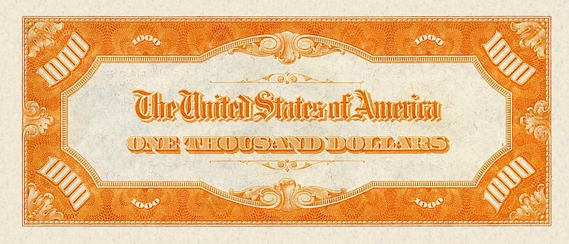 United States, 100 - 100000 Gold Dollars, 1934, P.408 - P.411, Complete Set REPLICA My Store