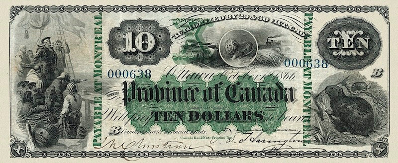 Province of Canada, 1 - 500 Dollars, 1866, P.1 - P.7A, Complete Set REPLICA My Store