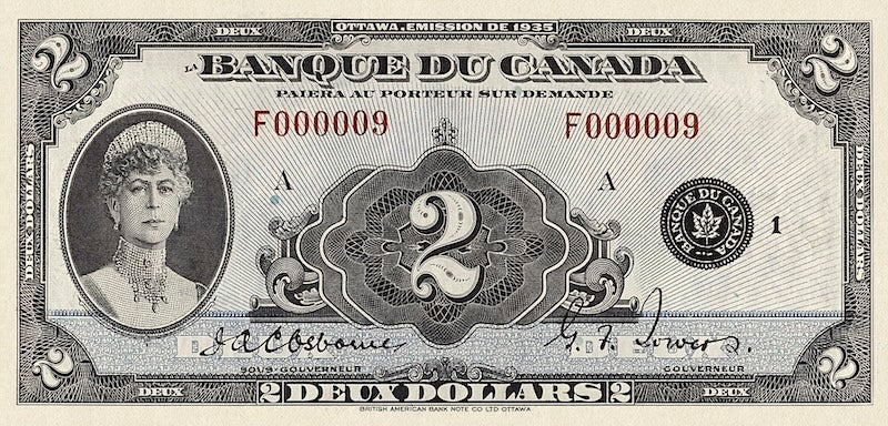 Canada, 1 - 1000 Dollars, 1935 FRENCH Series, P.39 - P.57, Complete Set REPLICA My Store