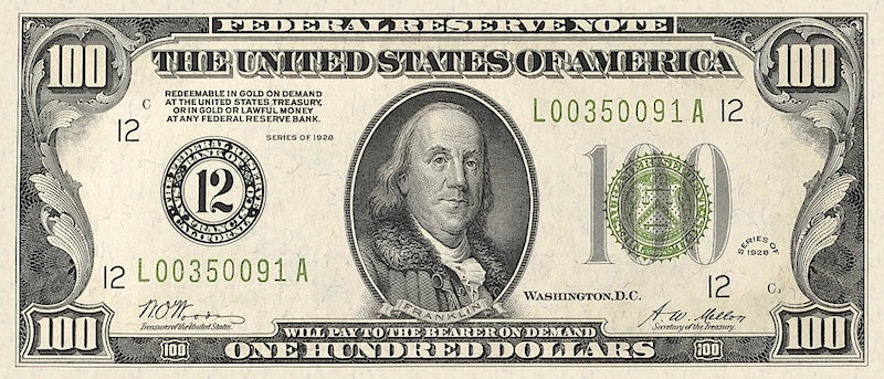United States, 5 - 10000 Dollars, Federal Reserve 1928, P.420 - P.428, Complete Set REPLICA My Store