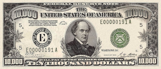 Replica 1928 U.S. Federal Reserve Banknotes Set