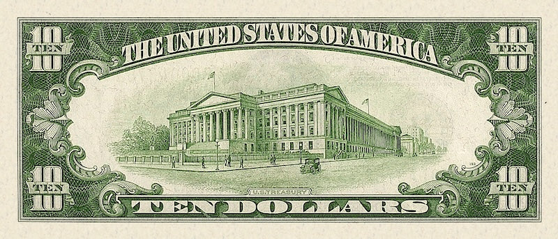 United States, 5 - 10000 Dollars, Federal Reserve 1934, P.429 - P.437, Complete Set REPLICA My Store