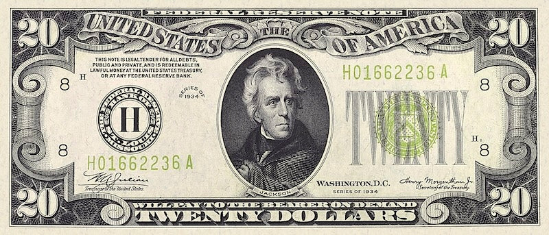 United States, 5 - 10000 Dollars, Federal Reserve 1934, P.429 - P.437, Complete Set REPLICA My Store