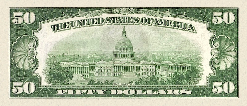 United States, 5 - 10000 Dollars, Federal Reserve 1934, P.429 - P.437, Complete Set REPLICA My Store