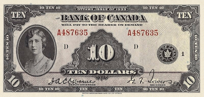 Canada, 1 - 1000 Dollars, 1935 ENGLISH Series, P.38 - P.56, Complete Set REPLICA My Store