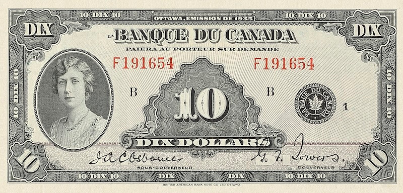 Canada, 1 - 1000 Dollars, 1935 FRENCH Series, P.39 - P.57, Complete Set REPLICA My Store