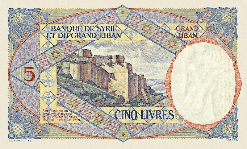 Vintage Lebanon Banknotes for Collectors