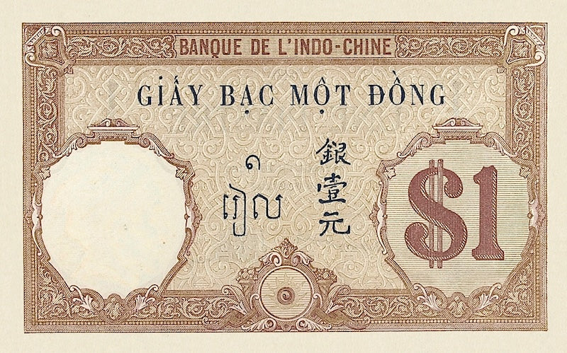 French Indo-China, Banque de l'Indochine, 1, 5, 20 & 100 Piastres, 1921, P.48 - P.51, Complete Set REPLICA My Store