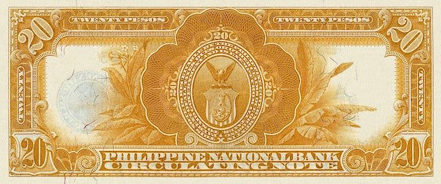 Replica of U.S. colonial Philippines banknotes 1 to 100 Pesos