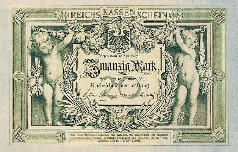 Germany, Reichskassenschein, 5, 20 & 50 Mark, 1882, P.4 - P.6 REPLICA My Store