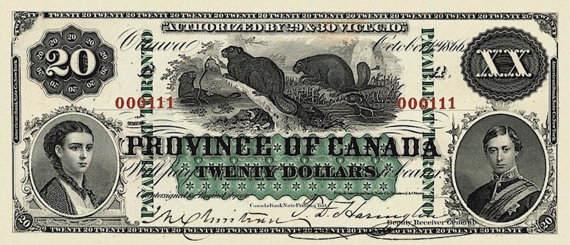 Province of Canada, 1 - 500 Dollars, 1866, P.1 - P.7A, Complete Set REPLICA My Store