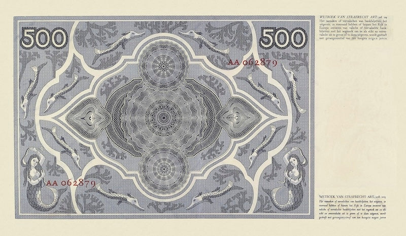 Netherlands, Nederlandsche Bank, 500 Gulden, 1930, P.52 REPLICA My Store