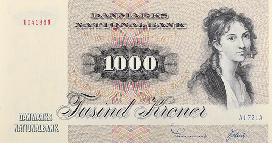 “Denmark Nationalbanken i Kjøbenhavn 500 Kroner replica P.29 banknote”