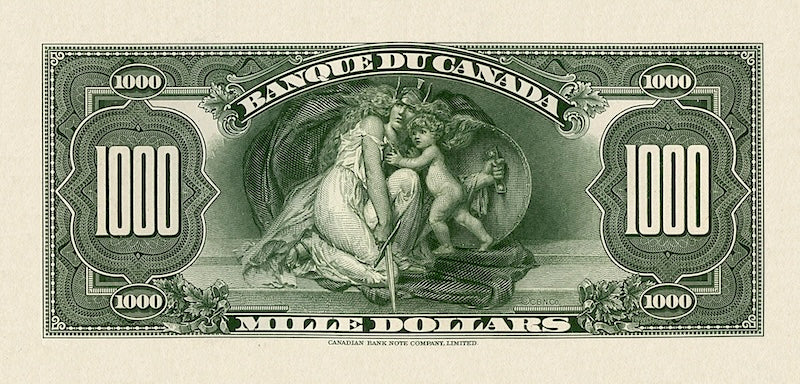 Canada, 1 - 1000 Dollars, 1935 FRENCH Series, P.39 - P.57, Complete Set REPLICA My Store