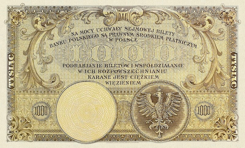 Poland, Bank Polski, 100 - 5000 Zlotych, 1919, P.57 - P.60 REPLICA My Store