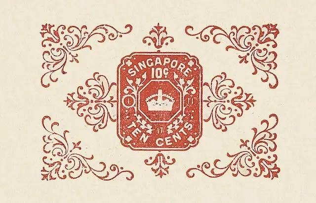 Straits Settlements, 10 & 25 Cents, Emergency Issues 1917 - 1920, P.7 - P.8, Complete Set REPLICA My Store