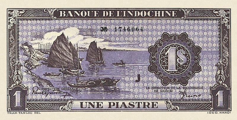 French Indo-China, Banque de l'Indochine, 1 - 100 Piastres, 1942, P.58 - P.69, Complete Set REPLICA My Store