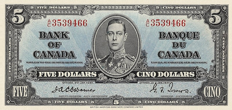 Canada, 1 - 1000 Dollars, 1937, P.58 - P.65, Complete Set REPLICA My Store