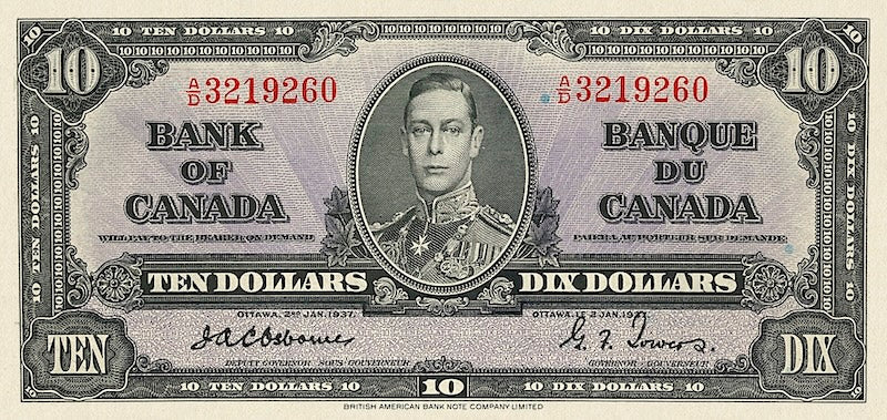 Canada, 1 - 1000 Dollars, 1937, P.58 - P.65, Complete Set REPLICA My Store