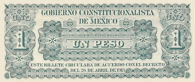 Mexico, Gobierno Constitucionalista Monclova,  1 - 100 Pesos, 1913, P.S625 - P.S635, Complete Set REPLICA My Store