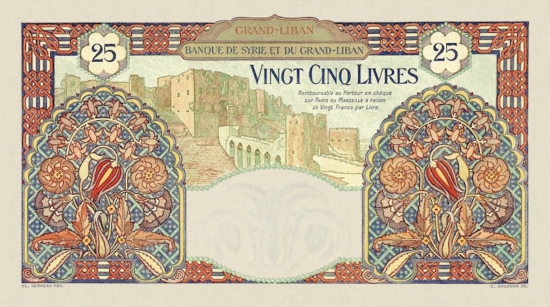 Vintage Lebanon Banknotes for Collectors