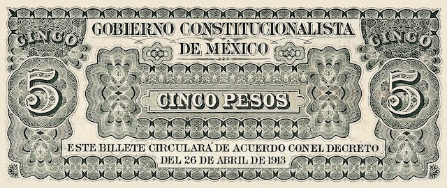 Mexico, Gobierno Constitucionalista Monclova,  1 - 100 Pesos, 1913, P.S625 - P.S635, Complete Set REPLICA My Store