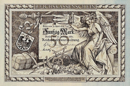 Germany, Reichskassenschein, 5, 20 & 50 Mark, 1882, P.4 - P.6 REPLICA My Store