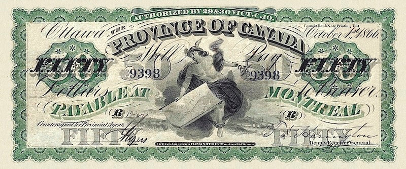 Province of Canada, 1 - 500 Dollars, 1866, P.1 - P.7A, Complete Set REPLICA My Store