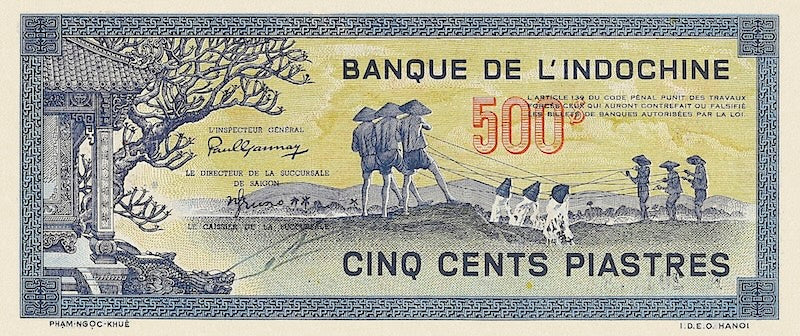 French Indo-China, Banque de l'Indochine, 1 - 100 Piastres, 1942, P.58 - P.69, Complete Set REPLICA My Store