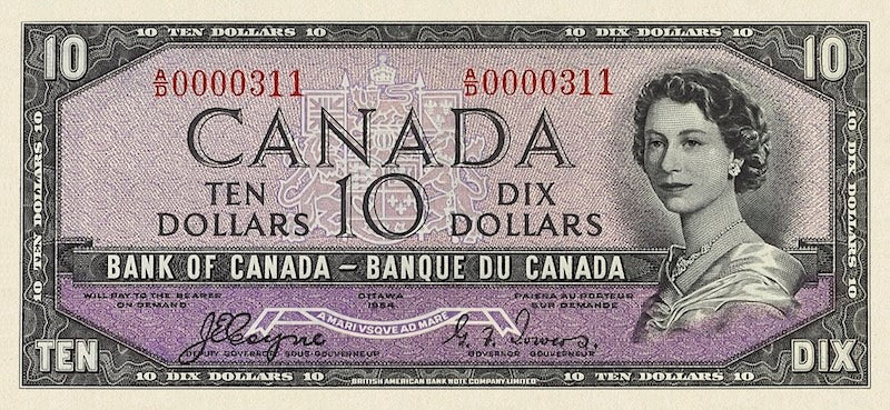 Canada, 1 - 1000 Dollars, 1954, P.66 - P.73 (Devil's Face), Complete Set REPLICA My Store