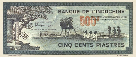 French Indo-China, Banque de l'Indochine, 1 - 100 Piastres, 1942, P.58 - P.69, Complete Set REPLICA My Store