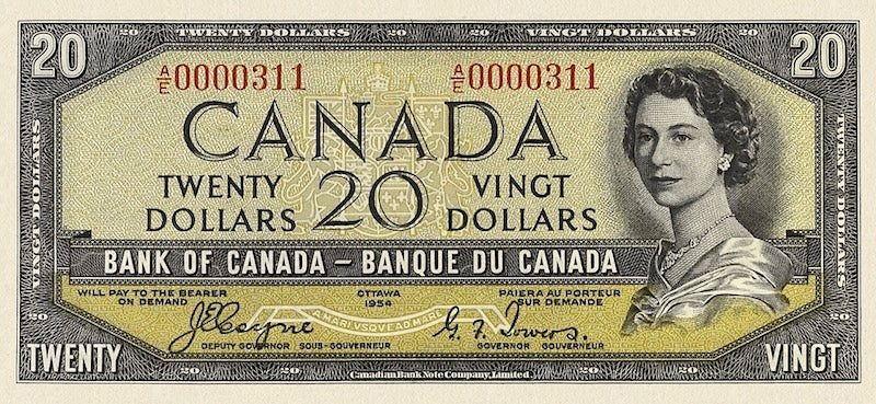 Canada, 1 - 1000 Dollars, 1954, P.66 - P.73 (Devil's Face), Complete Set REPLICA My Store