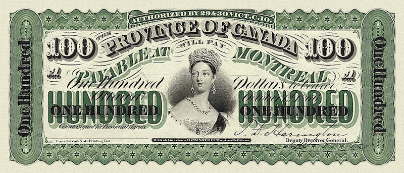 Province of Canada, 1 - 500 Dollars, 1866, P.1 - P.7A, Complete Set REPLICA My Store